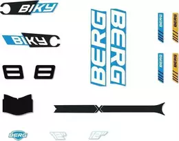 Berg Biky - Sticker set Cross Mėlyna Handbrake