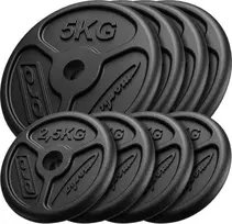 Marbo Sport Ketaus svorių komplektas Marbo Slim, 30kg / 4x5kg + 4x2.5kg