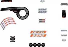 Berg Buddy 2.0 - Sticker set Graphite