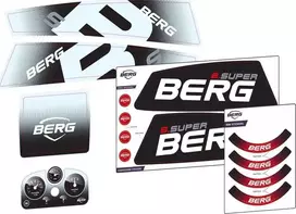 Berg XL/XXL Frame - Sticker set B.Super Raudona