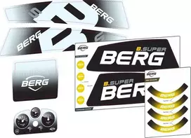 Berg XL/XXL Frame - Sticker set B.Super Geltona
