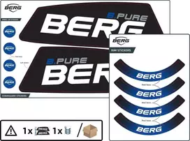 Berg XL/XXL Frame - Sticker set B.Pure Mėlyna