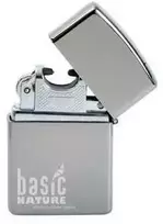 Žiebtuvėlis BasicNature Arc USB Polished
