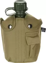 Plastikinė gertuvė su dėklu MFH, Coyote Tan, 1l