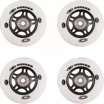 Ratukai riedučiams Worker 64 mm ABEC-5 Carbon