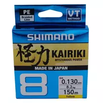 Pintas valas Shimano Kairiki 8, 150m, 0.16mm, 10.3kg, geltonas