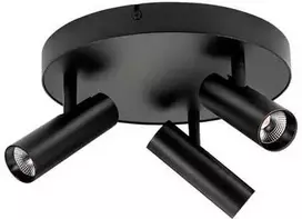 Sg Armaturen As Apsauginė/Loftarmatur Tube Micro Trio LED 18W, 2700K, 930 liumenų, juoda