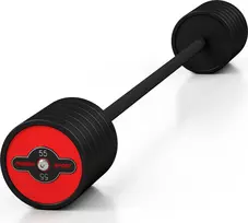 Fiksuoto svorio gumuotas grifas Marbo Sport, 55kg, raudonas