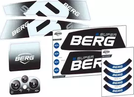 Berg XL/XXL Frame - Sticker set B.Super Mėlyna