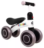 Ramiz Pirmasis balansinis keturratis mažyliams Sportrike PettyTrike Z7 baltos spalvos (nuo 1 metų amžiaus vaikams)