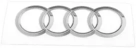 VAG "Audi" lipdukas su žiedais Emblema Lipnus originalus 8R0060306A