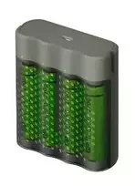 GP Baterija Charger M451 with 4x AAA Rechargable batteries, 2700 mAh, 1.2V, Juodas EU