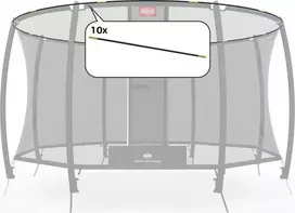 Vamzdeliai Berg, skirti apsauginiam tinklui Deluxe 330