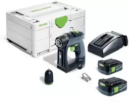 Suktuvas-gręžtuvas Festool CXS 12 2,5-Plus 10,8 V; 2x2,5 Ah akum.