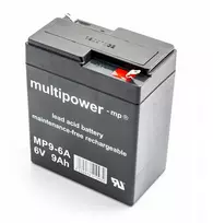 Multipower MP9-6A 6V 9Ah AGM Akumuliatorius, nereikalaujantis priežiūros