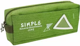 Penalas SIMPLE, CoolForSchool, 200x85x40 mm, su 2-iem skyriais, žalios sp.