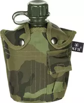 Plastikinė gertuvė su dėklu MFH, M 95 CZ Camo, 1l