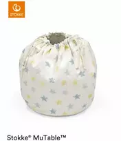 Stokke MuTable Storage Bag V2 - medvilninis žaislų krepšys | Daugiaspalvės žvaigždės