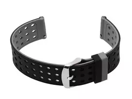 Pacific U12 watch rubber strap - juodas/pilka - 20mm