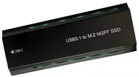 Extra Digital Ultra M.2 Pcie Ngff/nvme SSD Dėklas Usb3.2, 20gbps, Rgb