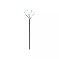 Goobay lauko tinklo kabelis | CAT 6 U/UTP | AWG 24/1 | Kabelio ilgis: 100 m | Juodas