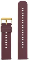 Pacific U27 rubber watch strap - violetinė/auksinis - 20mm