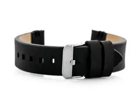 Pacific W110 leather watch strap - juodas - 20mm