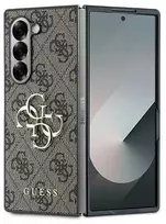 Guess PU 4G Metal Logo Samsung Galaxy Z Fold6 dėklas telefonui rudos spalvos