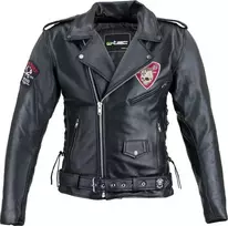 Odinis moto švarkas W-TEC Juodas Heart Perfectis