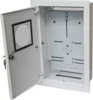 Alfako Įleidžiamas metalinis skirstomasis įrenginys 1x3F elektroninio skaitiklio užrakto langui RAL 9003 A-RW19E