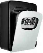 Extra Digital Skaitmeninis seifas - KeyGuard 4-skaitmenų raktų saugojimo dėžutė su dangteliu šviesiai pilka