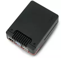 Argon40 Argon Neo 5 Bred – Raspberry Pi 5 dėklas su ventiliatoriumi – juodas ir raudonas