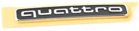 VAG Audi Q7 16-17 Galinis bagažinės dangtis Chromuota "QUATTRO" emblema Originali 4M08537372ZZ