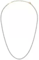 Daniel Wellington Blizgantis bronzinis karoliai su kristalais Classic Tennis DW00400390