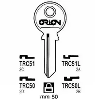 Raktų ruošinys Jma Tri Circl TRC51/TRI-9D, 1 vnt
