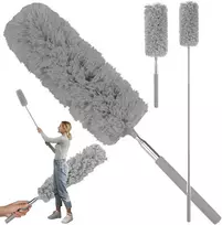 Teleskopinė mikropluošto dulkių šluotelė 35-83 cm, pilka