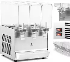 Royal Catering Trigubas aušinamas sulčių ir gėrimų dozatorius, 3 x 10 l, 320 W