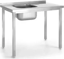 Vieno dubenio kairioji baseino kriauklė Budget Line STEEL 1000 x 600 x 850 cm – Hendi 816790