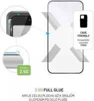 Fixed Grūdintas stiklas ochronne FIXED Full-Cover pro Motorola Moto G84 juoda