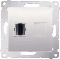 Kontakt-Simon HDMI lizdas Simon 54 grietinėlės (DHDMI.01 / 41)