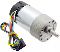 30:1 metalinis variklis 24V 37Dx68L 330RPM su 64 CPR enkoderiu, Pololu 4692