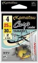 Kabliukai Su Pavadėliu KAMATSU Carp Leader Yamato 20cm Nr4