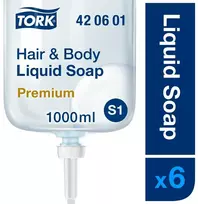 Skystas muilas Tork Shower Kreminis (dušo gelis) S1 (420601), 1l