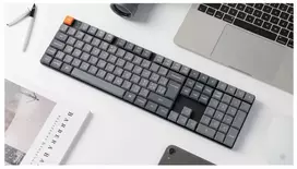 Keychron K5 MAX belaidis trijų režimų karštojo keitimo QMK/VIA Gateron žemo profilio rudas