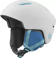 BOLLE ATMOS YOUTH Baltas Mėlyna Matte vaikiškas slidinėjimo šalmas (Dydis: 51-53cm)