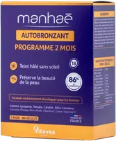 Prancūzija Vitavea Manhaé Autobronzant savaiminiam įdegiui, 60 augalinės kilmės kapsulių