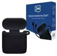 Dėklas 3mk Silicone AirPods Case for Apple AirPods (3-osios kartos). - juodas