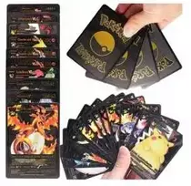 Juodos pokemon kortos 10 vnt., nekolekcinės (analogas)
