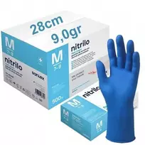 Prailgintos mėlynos nitrilo pirštinės Santex Flash Power Nitrile 28 cm, 50 vnt., 9 g - L