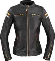 Moteriška odinė motociklininko striukė W-TEC Stripe Lady